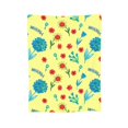 thumbnail image 7 of DouZhe Ultra-Soft Micro Fleece Lightweight Flannel Bed Blanket, Retro Yellow Flower Design Print Cozy Warm Throw Blankets, 40"x30", 7 of 7