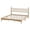 Oak, variant on Aukfa Mid-Century Solid Wood Full Size Bed Frame with 43" Tall Herringbone Headboard, Heavy Duty, Dark Brown
