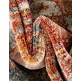 thumbnail image 6 of Unique Loom Baracoa Collection Area Rug - Miramar (8' Round Rust Red/Blue), 6 of 7