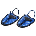thumbnail image 4 of WHALE Swimming Diving Hand Fins Paddles Webbed Training Fin Scuba Equipment (Blue S), 4 of 8