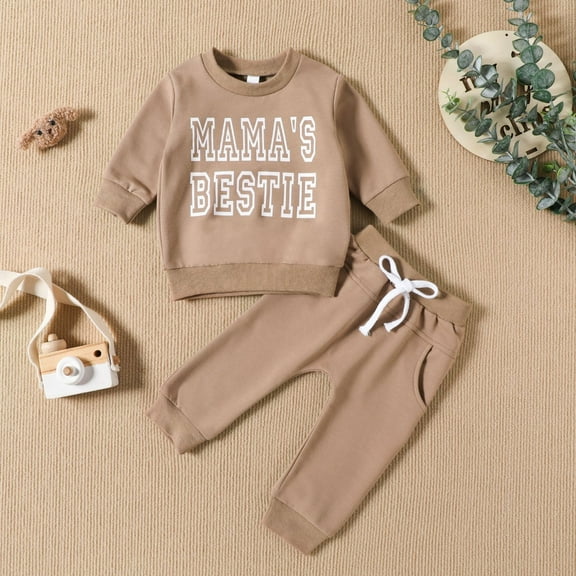 SNKSDGM Toddler Boy Clothes 4T-5T 4/July Toddler Boys Girls Long Sleeve Letter Prints Tops and Pants Child Kids 2Pcs Set Outfits 3-6 Months