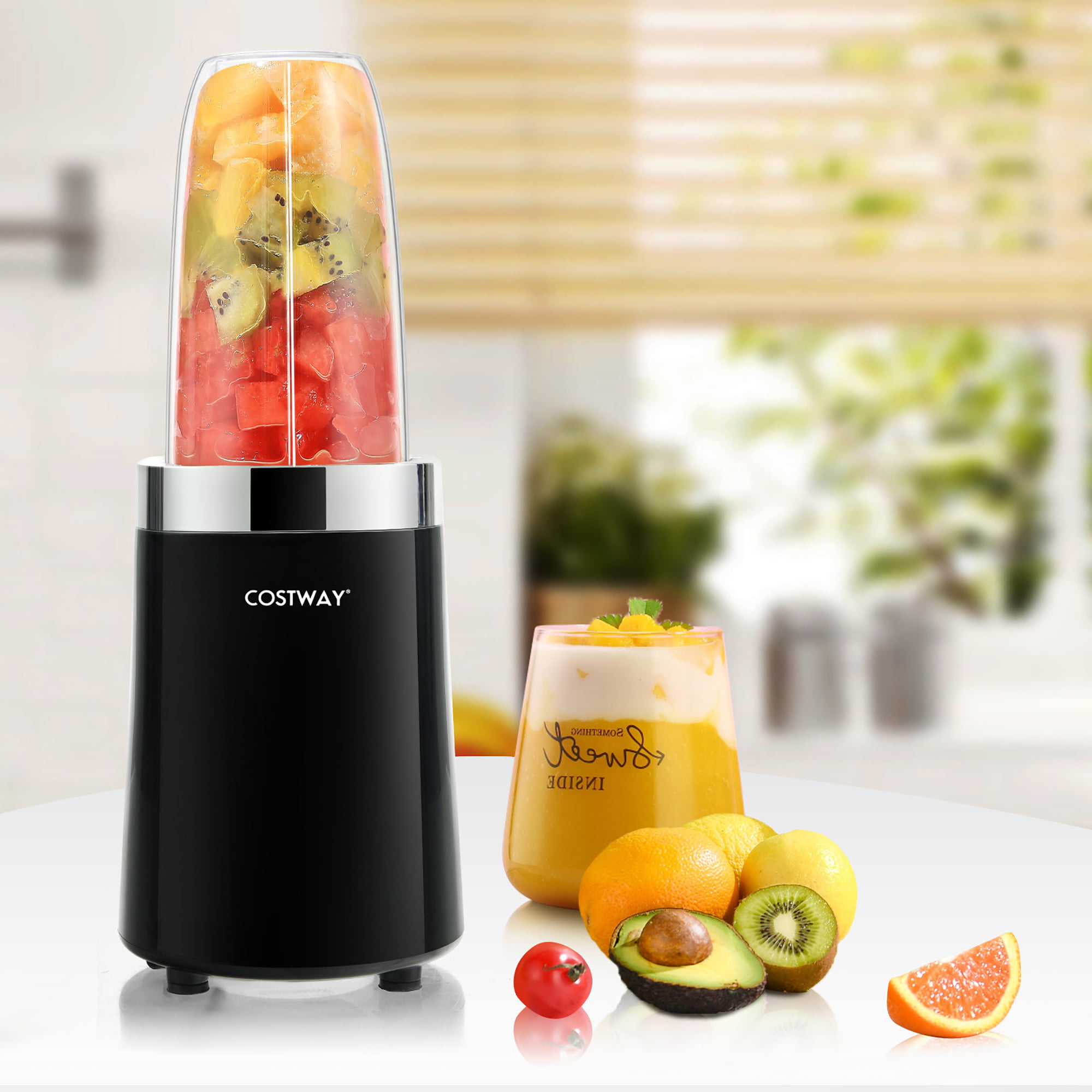 VEWIOR 900W Blender for Shakes and Smoothies, 12 Pieces Personal Blenders for Kitchen with 6 Fins Blender Blade, Smoothie BLE