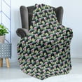 thumbnail image 4 of Cactus Soft Flannel Fleece Throw Blanket, Foliage Pattern with Watercolor Effect Mexican Indigenous Flowers Botany Inspired, Cozy Plush for Indoor and Outdoor Use, 50" x 70", Multicolor, by Ambesonne, 4 of 5