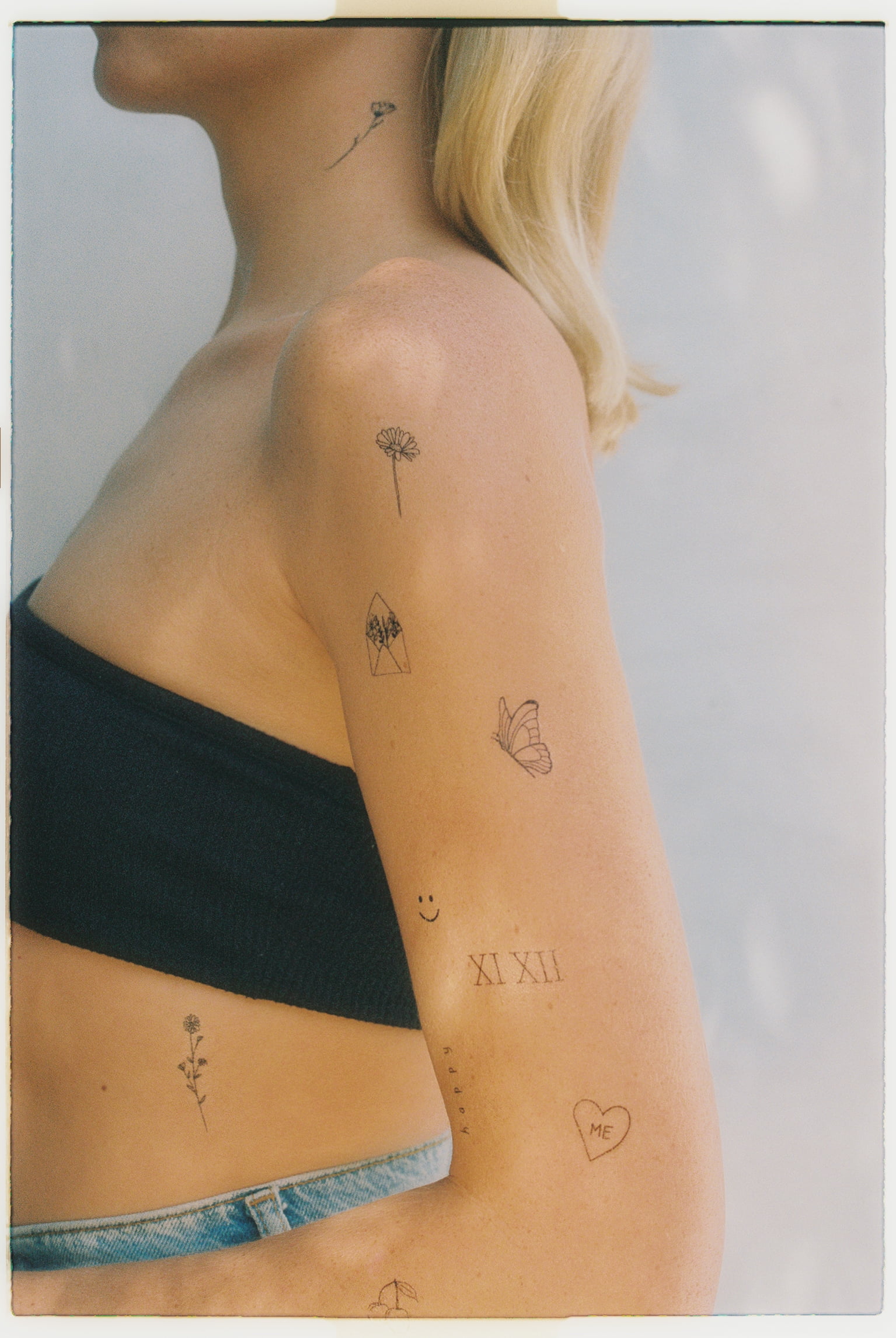 Inked2 Happiest Temporary Tattoo Sheet