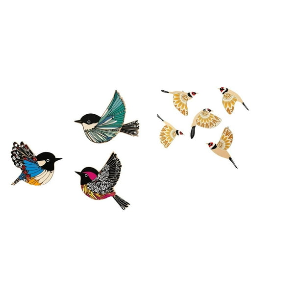 Letreros Colgantes De Madera Con Diseño De Pájaros Para Pared, Para Jardín, Estudio, Casa De Campo, Regalo De Inauguración De La Casa, Coleccionables, Decorativos, Manualidades De Oficina,