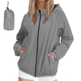 thumbnail image 2 of Mgmyaa Veste Imperméable à Capuche pour Femmes Coupe-Vent Légère avec Poches, 2 of 9