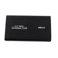 thumbnail image 1 of USB2.0 Portable Hard Disk Case 2.5 Inch External HDD Enclosure USB2.0 Aluminum Alloy Shell Black Not Include Hard Disk, 1 of 7