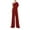 Wine, variant on Fashion Jumpsuits for Women Dressy Plus Size Soloid Color Romper Casual Sleeveless Jumpsuit Pants