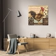 thumbnail image 3 of Kimberly Poloson 26x26 Gallery Wrapped Canvas Wall Art Titled - Aqua Rooster I, 3 of 4