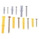thumbnail image 5 of Kit De Tornillos De Anclajes De Pared, 210PCS Juego De Tornillos Autorroscantes De Plástico De Nailon De Acero Al Carbono Cabeza Plana Con Caja De Almacenamiento Para Cortina LHCER Metal Self Tapping Screw, 5 of 8