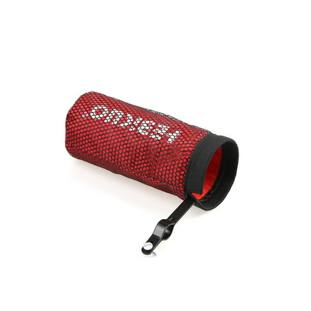 Eigraketly Bolsa de almacenamiento Universal para baquetas, organizador de baquetas en forma de columna reutilizable portátil, bolsa de tela Accesorios para instrumentos musicales Rojo