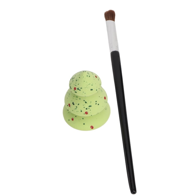 Juego de brochas para contorno de nariz, juego de esponjas de maquillaje con brocha para contorno de nariz en ángulo, Kit de esponja para mezclar lentejuelas, estética elegante