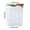 S, variant on Food Storage Canister,Compartment Sealed Container,Moisture Proof Vessel for Grain Bean Preservation and Pantry Ingredient Sorting(Clear)