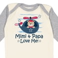 thumbnail image 4 of Inktastic Mimi and Papa Love Me Boys Boys Long Sleeve Baby Bodysuit, 4 of 5