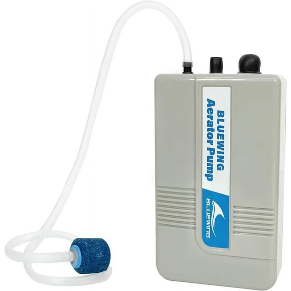 BLUEWING Aerator Pump Bait Bubbler Aquarium Fish Tank Oxygen Air Pump Battery Powered Portable Live Bait Aerator for Outdoor Fishing