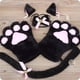 thumbnail image 3 of Lindo conjunto de guantes de garra de gato, garra de oso, garra de gato de sirvienta, garra de gato, pajarita, accesorios periféricos de anime cos, guantes, 3 of 5