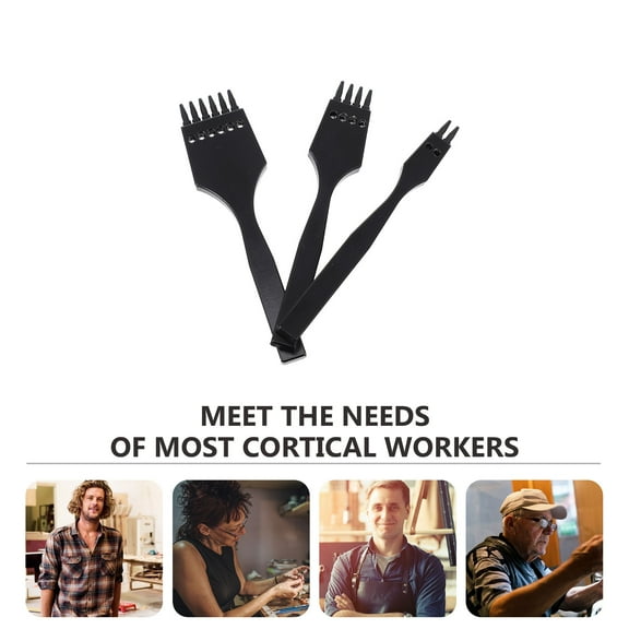 Masteelf 3 Pcs Fabric Hole Punch Tool Sewing Manual Punching