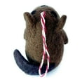 thumbnail image 2 of Beaver Christmas Ornament - Tufted Wool Fair Trade Christmas Decor Handmade in Nepal, 2 of 5