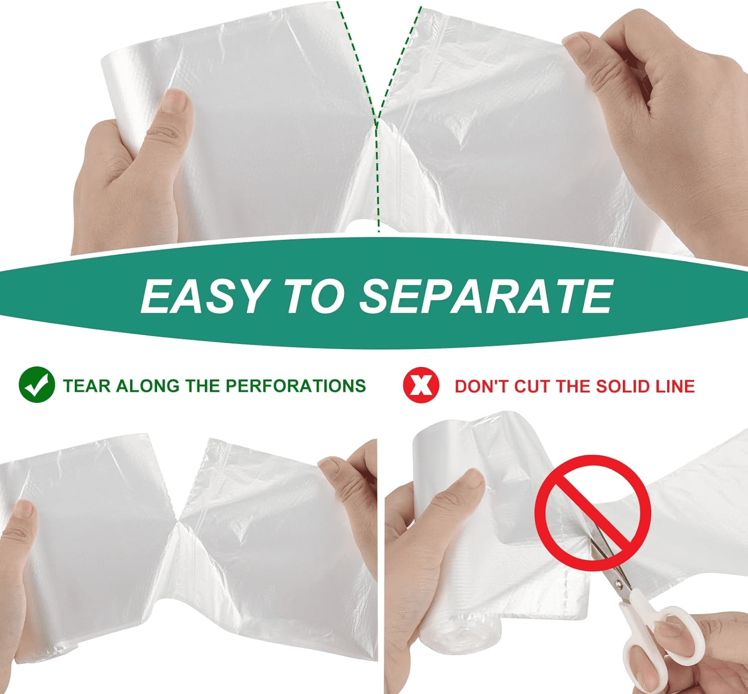 4 Gallon Small Trash Bag -400 Count (15 Liter) -Unscented Mini 4 Gallon Garbage Bags for Bathroom, Kitchen, Bedroom