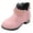 Pink, variant on Toddler Girl Boots Hiking Fall Boots Girls Toddler Bow knot Ankle Boots Low Heel Side Zipper Cute Dress Booties Little Big Kid Toddler Shoes Black,12.5
