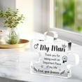 thumbnail image 2 of Gifts for Him, My Man Acrylic Puzzle Plaque Romantic Valentine's Day Gifts for Husband Boyfriend Fiance, Anniversary Birthday for Yor Man, 2 of 7