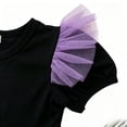 thumbnail image 6 of WIBACKER 6M-4Y Baby Girls Ghost Skeleton Halloween Dress Colorful Ruffle Short Sleeve Tulle Dresses Kids Halloween Costume, 6 of 9