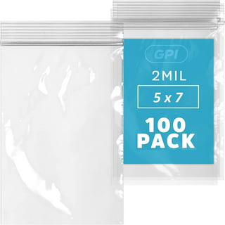 MacGill  Economy Storage Bags, 5 x 7, Zipper Seal, 2 ml (100/Pkg)