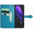 thumbnail image 4 of Wallet Case for Samsung Galaxy Z Fold 4 Case Leather Wallet Flip Magnetic Shockproof Protective Phone Case with Card Slots and Lanyard Phone Case for Samsung Galaxy Z Fold 4. Mandala Blue, 4 of 16