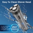 thumbnail image 3 of Nicebay Electric Razor, Electric Shavers for Men, Wet/Dry Shaver LED Display/Travel Lock/Type C/Ipx7, 3 of 6