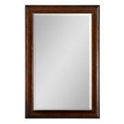Angle View: Uttermost Healy Rustic Bronze Wall / Leaning Floor Mirror - 37.75W x 57.75H in.