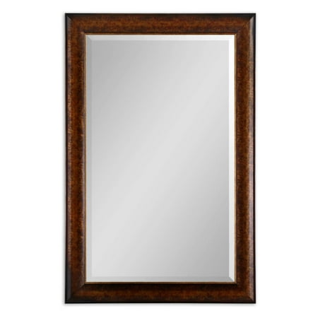 Uttermost Healy Rustic Bronze Wall / Leaning Floor Mirror - 37.75W x 57.75H in.