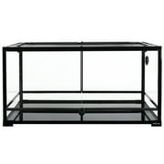 REPTI ZOO Full Tempered Glass Reptile Terrarium, Amphibian, Arachnid Habitat, 36x16x18