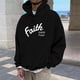 thumbnail image 1 of MHFRRA Sudadera con Capucha para Creyentes, Sudadera Informal con Capucha y Diseño Inspirador, Ropa de Calle Cómoda para Uso Diario Negro, 1 of 3