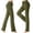Army Green, variant on Vivianyo HD Women's High Waist Drawstring Flare Yoga Pants, Casual Solid Color Bootcut Workout Leggings, Women's Army Green, Sizes S-3XL