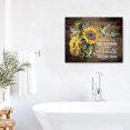 thumbnail image 2 of Bathroom Sunflower Wall Art Hummingbird Sunflower Pictures Wall Decor Inspirational Quotes Canvas Painting Print Artwork Modern Home Decor Framed for Living Room Bedroom Bathroom12inx16in, 2 of 6