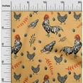 thumbnail image 2 of oneOone Polyester Spandex Pale Orange Fabric Hen Diy Clothing Quilting Fabric Print Fabric By Yard 56 Inch Wide-9S, 2 of 6