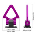 thumbnail image 3 of Unique Bargains 2 Set Universal ABS Purple Triangle Shaped Car Tow Hook Decor Front Rear Bumper Trailer Sticker Adorn, 3 of 7