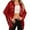 Red, variant on Daznico Stylish Casual Fringe Sequin Jacket Outerwear Sparkly Coat for Daily Wear and Night Out,Mardi Gras Clothing,M