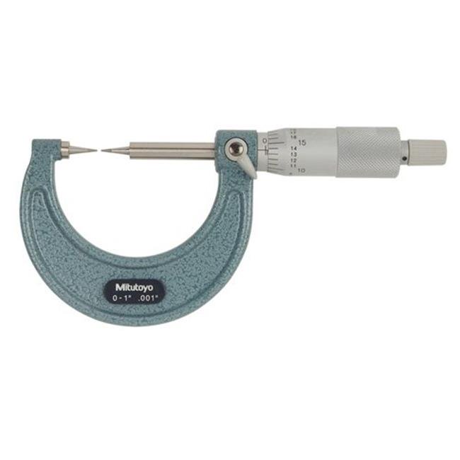 Mitutoyo 112189 01 in. 15 deg Point Mechanical Micrometer