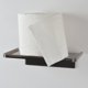 thumbnail image 4 of Estante de pared adhesivo MGEZCOO - Pequeño estante de acrílico transparente para pared, soporte para teléfono, toallitas para baño, cocina, inodoro y oficina - Blanco, 4 of 7