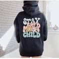 thumbnail image 4 of STAY WILD MOON CHILD Graphic Unisex Fleece Hooded Sweatshirt, 4 of 10