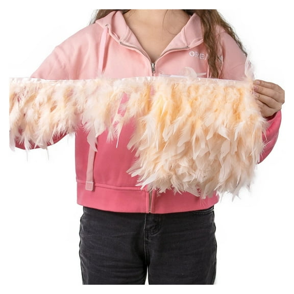 Fluffy Turkey Feathers Trim Fringe Decoraion Plumas Ribbon for Sewing Clothes Wedding Dress Decoration Accessories 10M