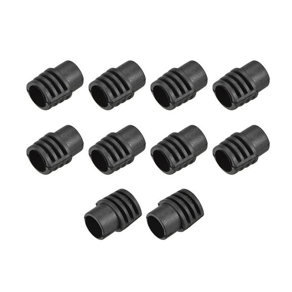 Strain Relief Boots 18mm Cord Protector Cover Sleeve for 1/0 AWG Electrical Cable Black 10Pcs