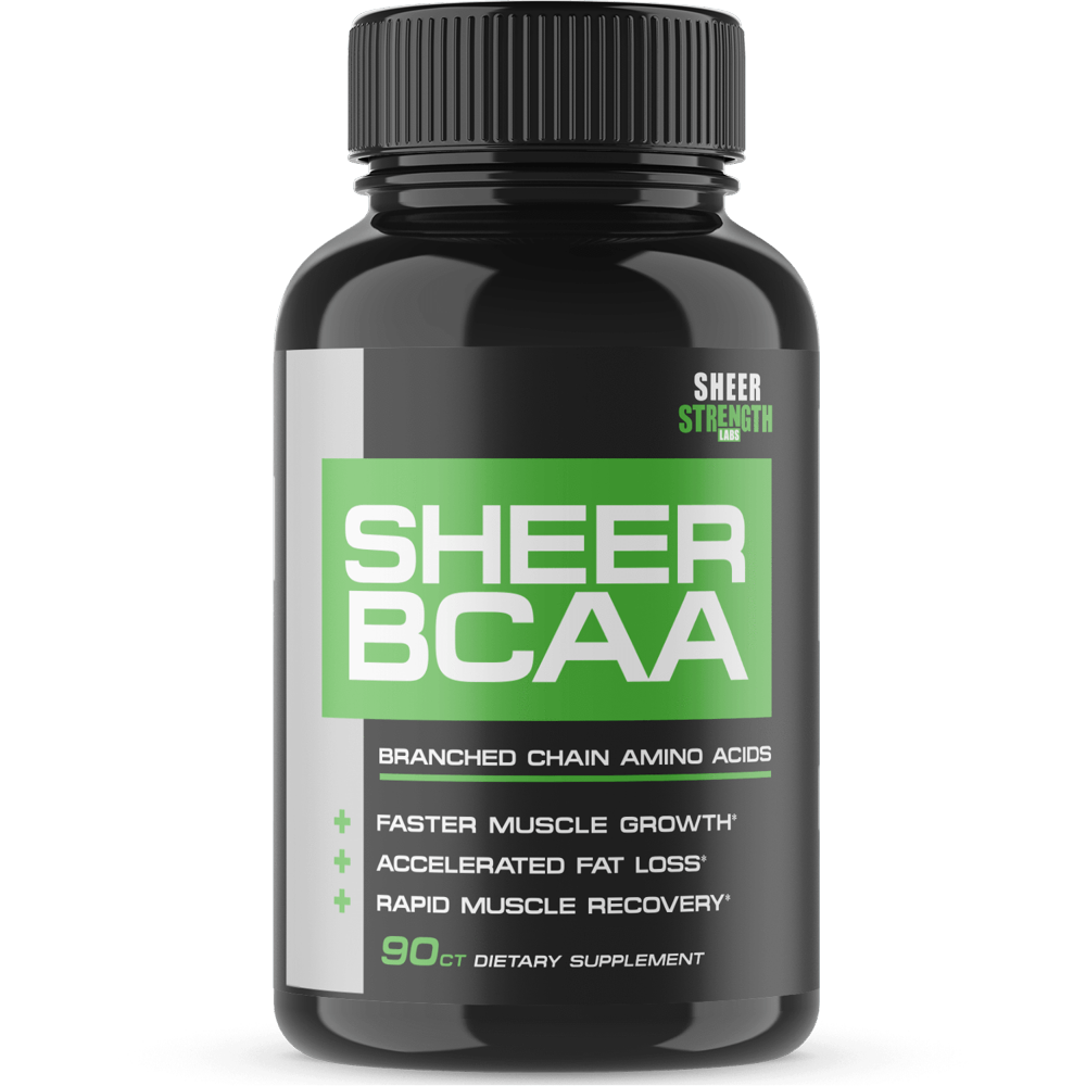 Sheer Strength Labs BCAA Capsules Extra Strength 1,950mg Branched