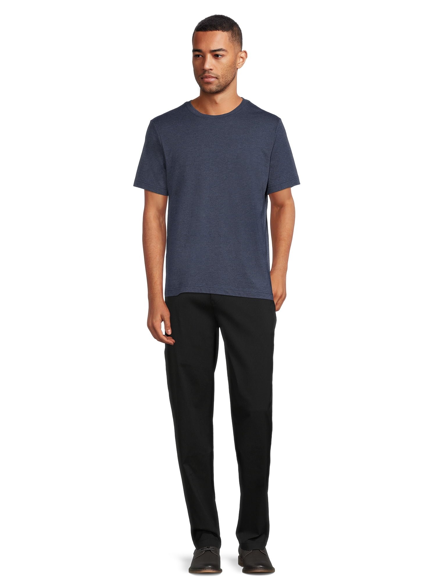 Athletic Works Men's and Big Men's Crew Neck Tee, 2-Pack, Sizes S-4XL