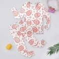 thumbnail image 2 of Gbsyewxs Easter Clothes Baby Girl 2 Piece Long Sleeve Crew Neck Tops And Pants Egg Print Loungewear Toddler Outfit Set Red Size 2-3 Years, 2 of 6