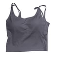 thumbnail image 4 of Athletic Tank Tops for Women Sleeveless Crewneck Running Daily Shirts Outdoor Soft Sports Bars for Women Plus Size Dark Gray M, 4 of 4