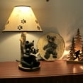 thumbnail image 3 of Zeckos Black Bear Reading to Curious Cubs Table Lamp w/Paw Print Shade, 3 of 7