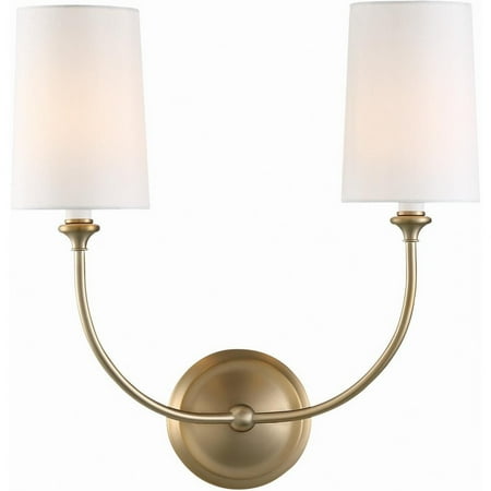 

2 Light Wall Sconce-Vibrant Gold Finish Crystorama Lighting 2242-Vg