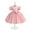 Pink, variant on Shldybc Girls Princess Tulle Lace Flower Pageant Dress Puff Sleeve Bow Ruffles Birthday Party Wedding Gown Dress Long Dresses